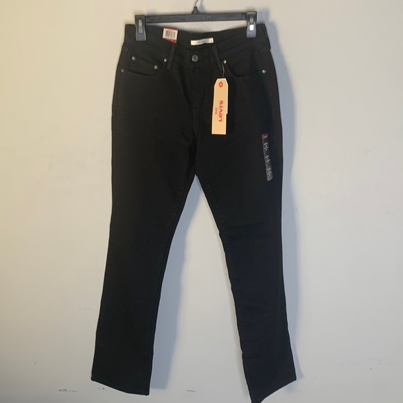 Levi's 505 Relaxed Straight Leg Mid Rise Denim Jeans NWT Onyx black 6 - Picture 1 of 7